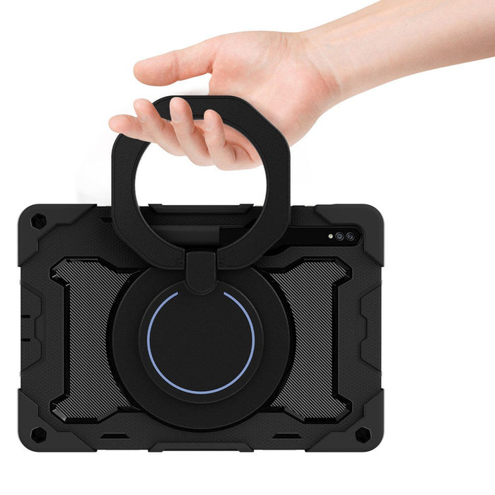 Armor Shockproof Handle Ring Rotation Case Cover for Samsung Galaxy Tab S7 T870 / S8 X700 / S9 X710 / S9 FE X510 / S10 FE X520 Armor Case JPC MOBILE ACCESSORIES