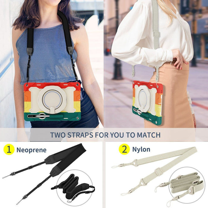 Armor Shockproof Handle Ring Rotation Case Cover for Samsung Galaxy Tab S8 Ultra X900 / S9 Ultra X910 / S10 Ultra X920 Silicone Case JPC MOBILE ACCESSORIES