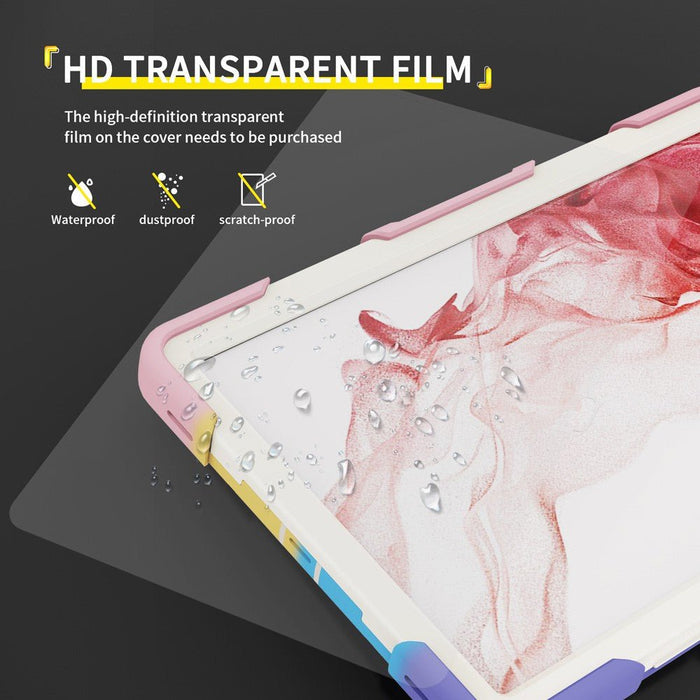 Armor Shockproof Handle Ring Rotation Case Cover for Samsung Galaxy Tab S9+ X810 / S9 FE+ X610 / S10+ X820 Silicone Case JPC MOBILE ACCESSORIES