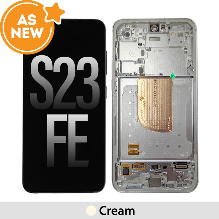 AS NEW-Samsung Galaxy S23 FE OLED Screen Replacement-Cream (Brand new screen disassemble from brand new phone)
