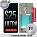 ASSEMBLED OLED Screen Replacement with Frame for Samsung Galaxy S25 Ultra S938B-Titanium White Silver (SERVICE PACK SCREEN BUT REFURBISH FRAME ASSEMBLED BY CRAZY) Screen Replacement JPC MOBILE ACCESSORIES