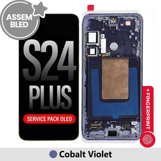 Assembled OLED Screen Samsung Galaxy S24 Plus S926B Cobalt Violet Service Pack Screen Refurbished Frame Digitizer Pre - Tested 12 - Month Warranty Australia Screen Replacement JPC MOBILE ACCESSORIES