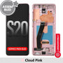Assembled OLED Screen with Frame Samsung Galaxy S20 Cloud Pink Screen Replacement JPC MOBILE ACCESSORIES