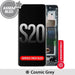 Assembled OLED Screen with Frame Samsung Galaxy S20 Cosmic Grey Screen Replacement JPC MOBILE ACCESSORIES