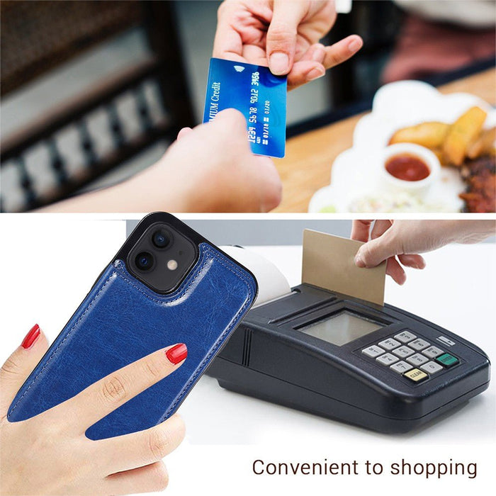 Back Flip Leather Wallet Case Cover for iPhone 12 mini (5.4'') Shopify JPC MOBILE ACCESSORIES