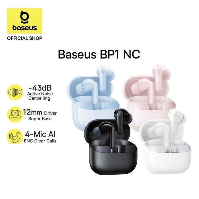 Baseus Bass BP1 NC In-Ear True Wireless Earbuds Headphones JPC MOBILE ACCESSORIES