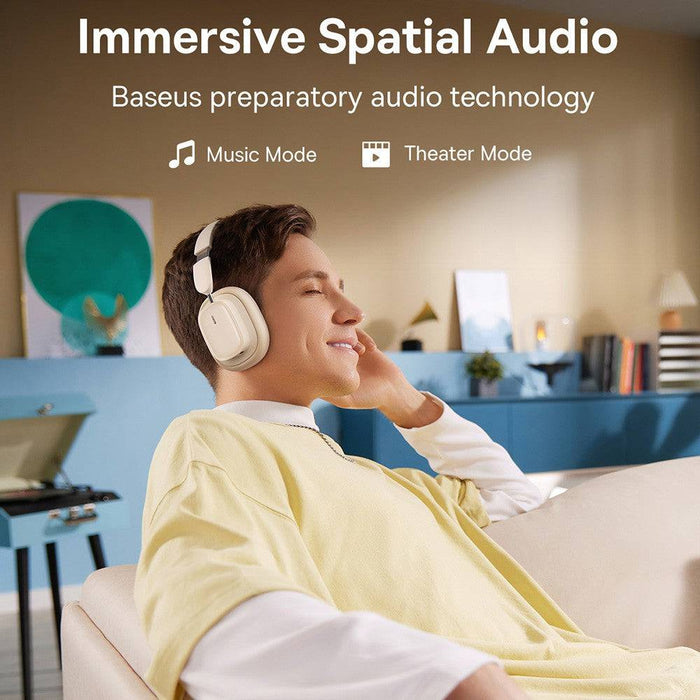 Baseus Bowie H1i Noise - Cancellation Wireless Headphones with 100 - Hour Battery Life - JPC MOBILE ACCESSORIES