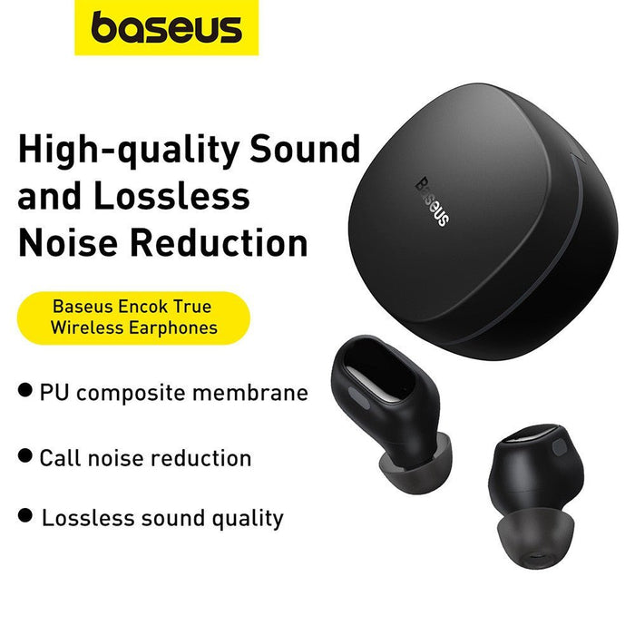 Baseus Bowie WM01 True Wireless Earphones — Black Headphones JPC MOBILE ACCESSORIES