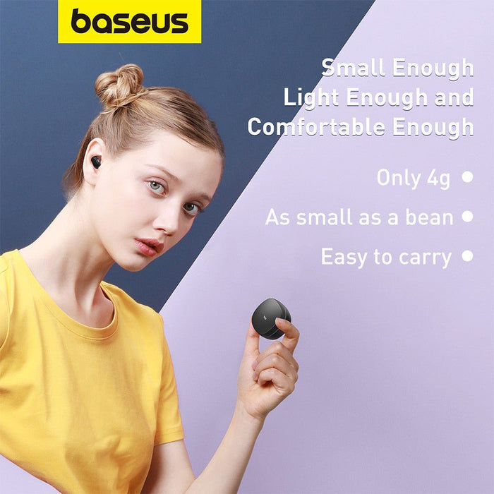 Baseus Bowie WM01 True Wireless Earphones — Black Headphones JPC MOBILE ACCESSORIES