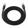Baseus Cafule USB-C to USB-C Cable 2m Nylon Braided iPhone 15 16 17 iPad MacBook 3 Colours on a white background