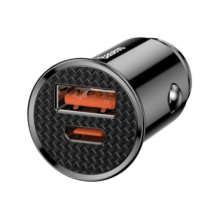 Baseus Circular Plastic A+C 30W PPS Car Charger USB - C PD QC 4.0 Dual Port Fast Charging Australia Charger JPC MOBILE ACCESSORIES