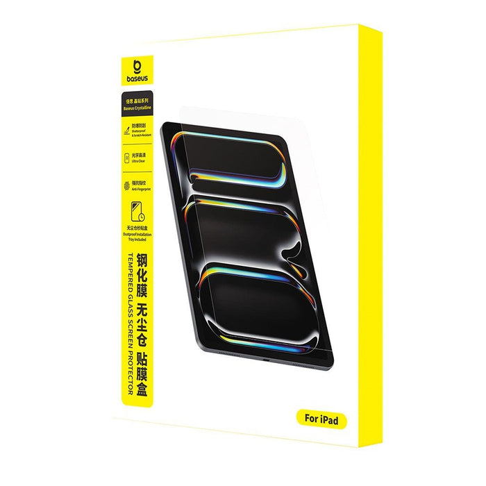 Baseus Crystalline HD Tempered Glass for iPad 10 (2022) / 11 (2025) Dustproof Kit 2.5D Protector JPC MOBILE ACCESSORIES