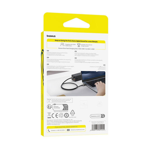 Baseus Dura 240W USB - C to USB - C Cable (1M) - Ultra Fast Charging Shopify JPC MOBILE ACCESSORIES
