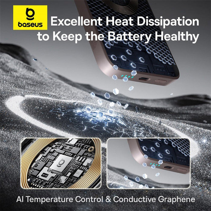 Baseus EnerFill FM11 Ultra - Mini Magnetic Power Bank 10000mAh 22.5W Power Bank JPC MOBILE ACCESSORIES