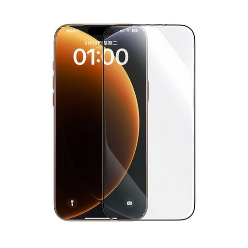 Baseus iPhone 17 Pro Max Crystal Diamond Series HD Tempered Glass Dust - free Chamber II Full Coverage Protector JPC MOBILE ACCESSORIES