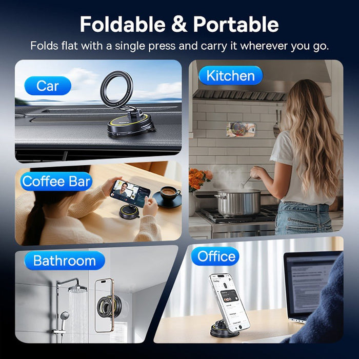 Baseus PrimeTrip VC2 Flex Magnetic Car Mount - Black Wireless Charger JPC MOBILE ACCESSORIES