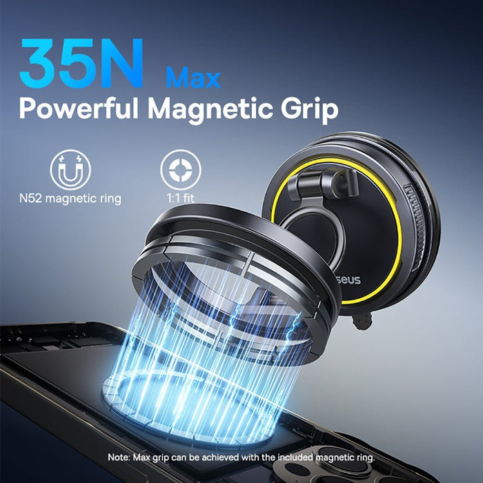 Baseus PrimeTrip VC2 Flex Magnetic Car Mount - Black Wireless Charger JPC MOBILE ACCESSORIES