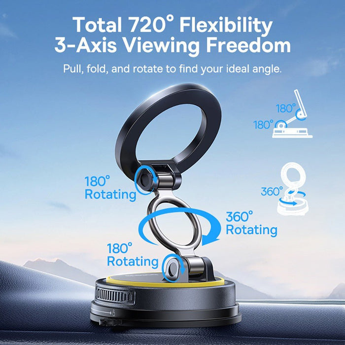 Baseus PrimeTrip VC2 Flex Magnetic Car Mount - Black Wireless Charger JPC MOBILE ACCESSORIES