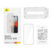 Baseus Sapphire 9H Tempered Glass iPhone 15 Pro Action Button Dynamic Island 0.3mm Dust Filter Full Coverage Protector JPC