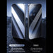 iPhone 15 Pro Max fully covered with Baseus Sapphire Series screen protector for complete protection.