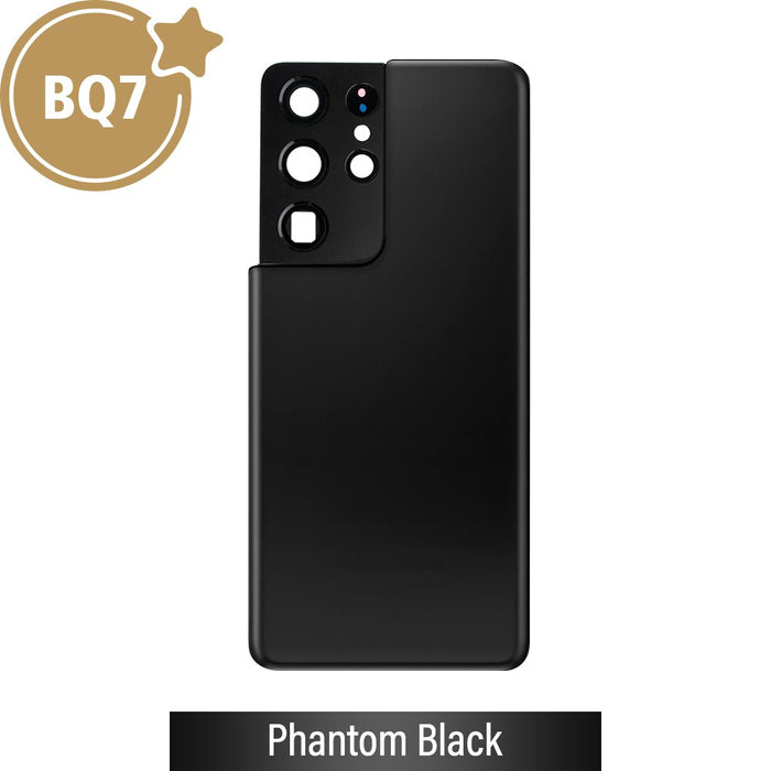 BQ7 Rear Cover Glass For Samsung Galaxy S21 Ultra G998-Phantom Black (as the same as service pack but not from official samsung)