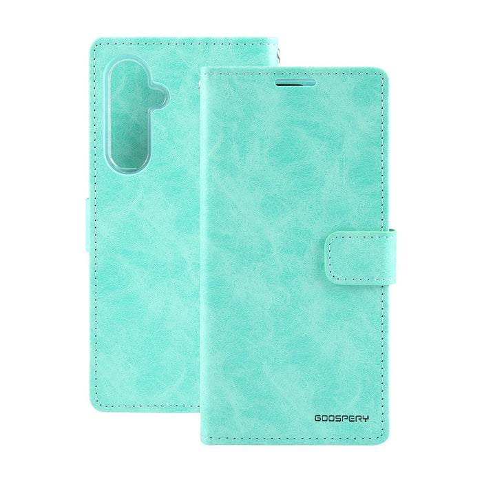 Mercury Blue Moon Diary Cover Case for Samsung Galaxy S24 Plus