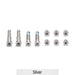 Bottom Case Screws for MacBook Air 13'' A1932 / A2179 / A2337 showing a set of 10pcs silver screws.