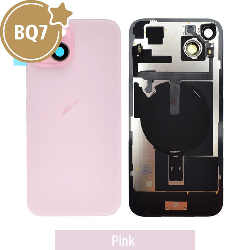 iPhone 15 Plus Back Glass Replacement with Camera Lens - Pink
