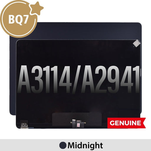 BQ7 Complete LCD Display Assembly for MacBook Air 15.3" A3114 (2024) / A2941 (2023) -Midnight (This is genuine glass and genuine flex) Screen Replacement JPC MOBILE ACCESSORIES