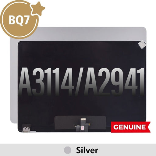 BQ7 Complete LCD Display Assembly for MacBook Air 15.3" A3114 (2024) / A2941 (2023) -Silver (This is genuine glass and genuine flex) Screen Replacement JPC MOBILE ACCESSORIES