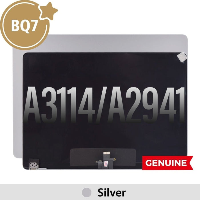BQ7 Complete LCD Display Assembly for MacBook Air 15.3" A3114 (2024) / A2941 (2023) -Silver (This is genuine glass and genuine flex) Screen Replacement JPC MOBILE ACCESSORIES