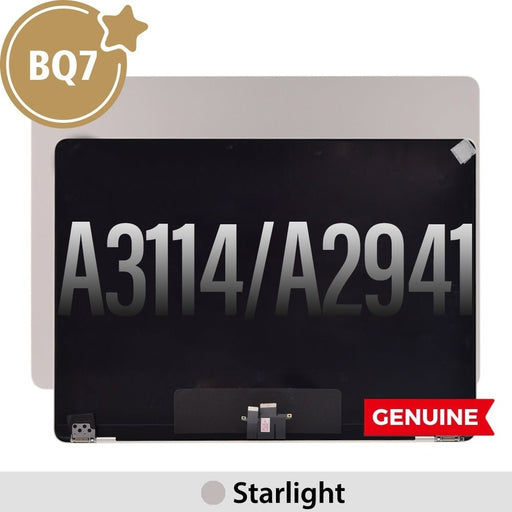 BQ7 Complete LCD Display Assembly for MacBook Air 15.3" A3114 (2024) / A2941 (2023)-Starlight (This is genuine glass and genuine flex) Screen Replacement JPC MOBILE ACCESSORIES