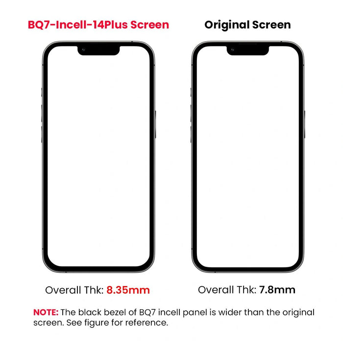 BQ7 Diagnosable Incell LCD Assembly for iPhone 14 Plus Screen Replacement (Configuration Ready) Screen Replacement JPC MOBILE ACCESSORIES