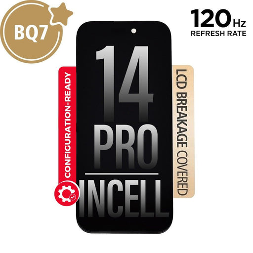 BQ7 Diagnosable Incell LCD Assembly for iPhone 14 Pro Screen Replacement (120HZ, Configuration Ready) Screen Replacement JPC MOBILE ACCESSORIES