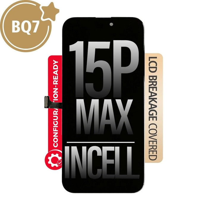 BQ7 Diagnosable Incell LCD Assembly for iPhone 15 Pro Max Screen Replacement (Configuration Ready,Compatible for IC chip transfer) Screen Replacement JPC MOBILE ACCESSORIES