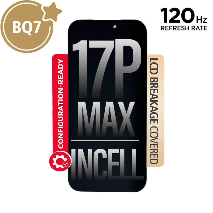 BQ7 Diagnosable Incell LCD Assembly for iPhone 17 Pro Max Screen Replacement (120HZ,Configuration Ready) Screen Replacement JPC MOBILE ACCESSORIES