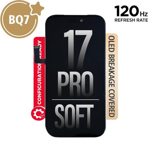 BQ7 Diagnosable Soft OLED Assembly for iPhone 17 Pro Screen Replacement (120HZ, Configuration Ready) Screen Replacement JPC MOBILE ACCESSORIES