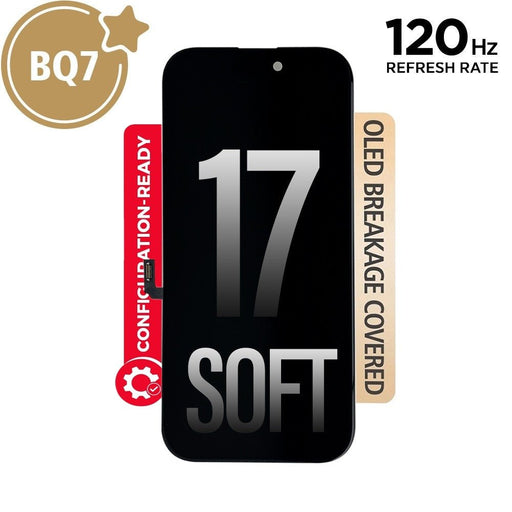 BQ7 Diagnosable Soft OLED Assembly for iPhone 17 Screen Replacement (120HZ, Configuration Ready) Screen Replacement JPC MOBILE ACCESSORIES