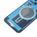 Rear view of BQ7 iPhone 14 Plus Midnight back glass showing the MagSafe magnet