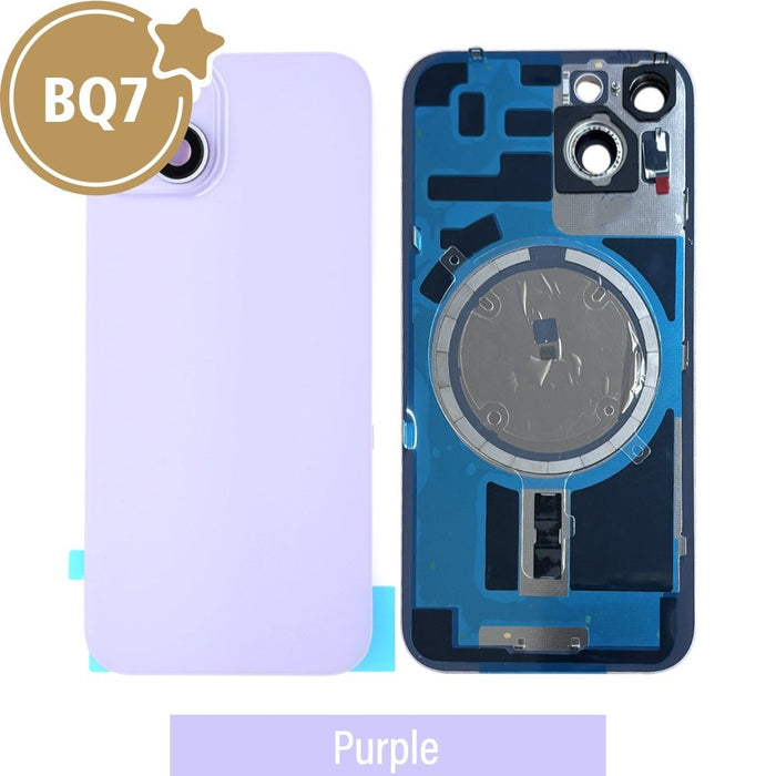 BQ7 Purple no-logo rear cover glass and MagSafe back panel for Apple iPhone 14