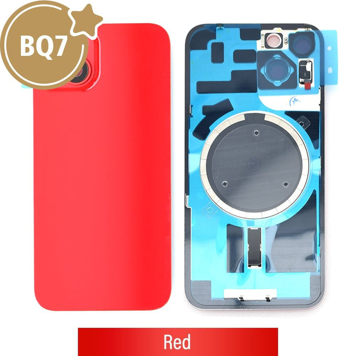 BQ7 Red no-logo rear cover glass and MagSafe back panel for Apple iPhone 14