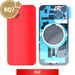BQ7 Red no-logo rear cover glass and MagSafe back panel for Apple iPhone 14