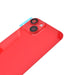 Detailed view of BQ7 Red no-logo iPhone 14 rear cover glass assembly