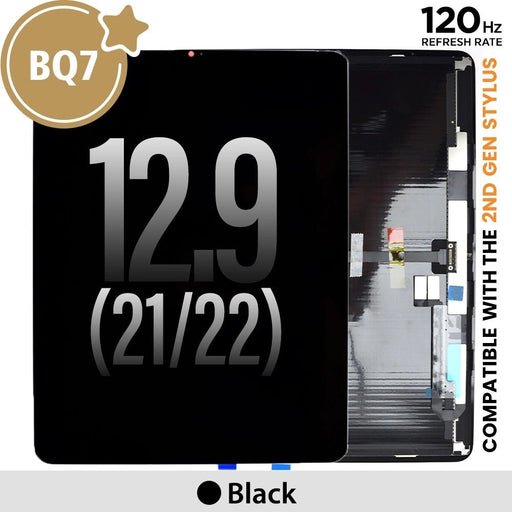 BQ7 LCD Screen Replacement for iPad Pro 12.9 (2021) / 12.9 (2022)-Black (120Hz ProMotion) Screen Replacement JPC MOBILE ACCESSORIES