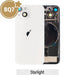 BQ7 Rear Cover Glass with Back Panel Frame for iPhone 14 - Starlight, premium quality replacement.