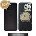 BQ7 Rear Cover Glass with Camera Lens Glass and Magsafe Magnet for iPhone 15 Pro-Black Titanium Rear Glass Cover JPC MOBILE ACCESSORIES
