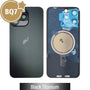 BQ7 Rear Cover Glass with Camera Lens Glass and Magsafe Magnet for iPhone 15 Pro Max-Black Titanium Rear Glass Cover JPC MOBILE ACCESSORIES