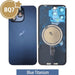 BQ7 Rear Cover Glass with Camera Lens Glass and Magsafe Magnet for iPhone 15 Pro Max-Blue Titanium Rear Glass Cover JPC MOBILE ACCESSORIES