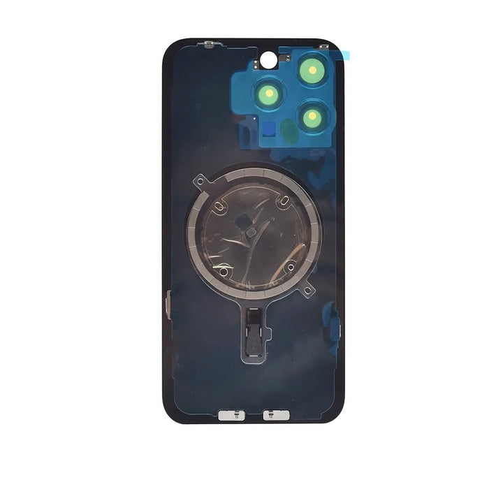 BQ7 Rear Cover Glass with Camera Lens Glass and Magsafe Magnet for iPhone 15 Pro Max-Blue Titanium Rear Glass Cover JPC MOBILE ACCESSORIES