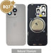 BQ7 Rear Cover Glass with Camera Lens Glass and Magsafe Magnet for iPhone 15 Pro-Natural Titanium Rear Glass Cover JPC MOBILE ACCESSORIES